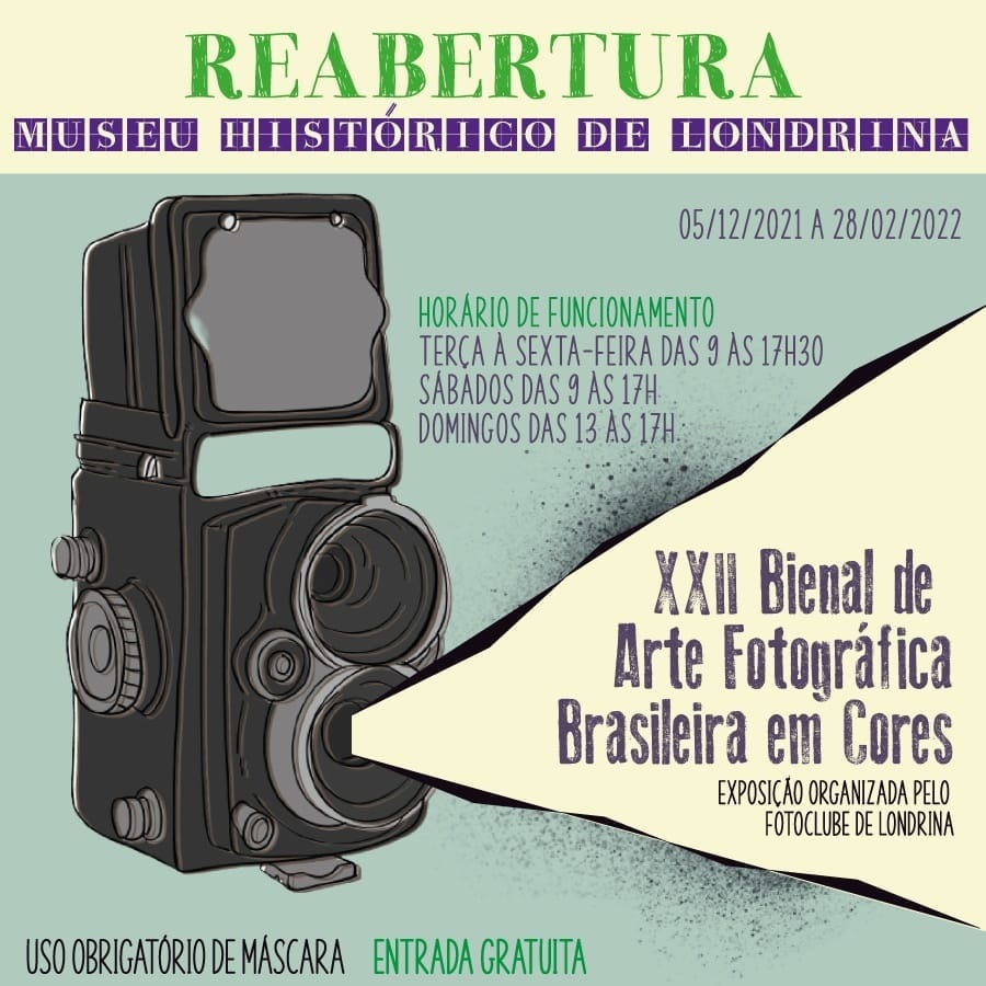 Museu Histórico de Londrina reabre ao público com a exposição da 22ª Bienal de Arte Fotográfica Brasileira em Cores.