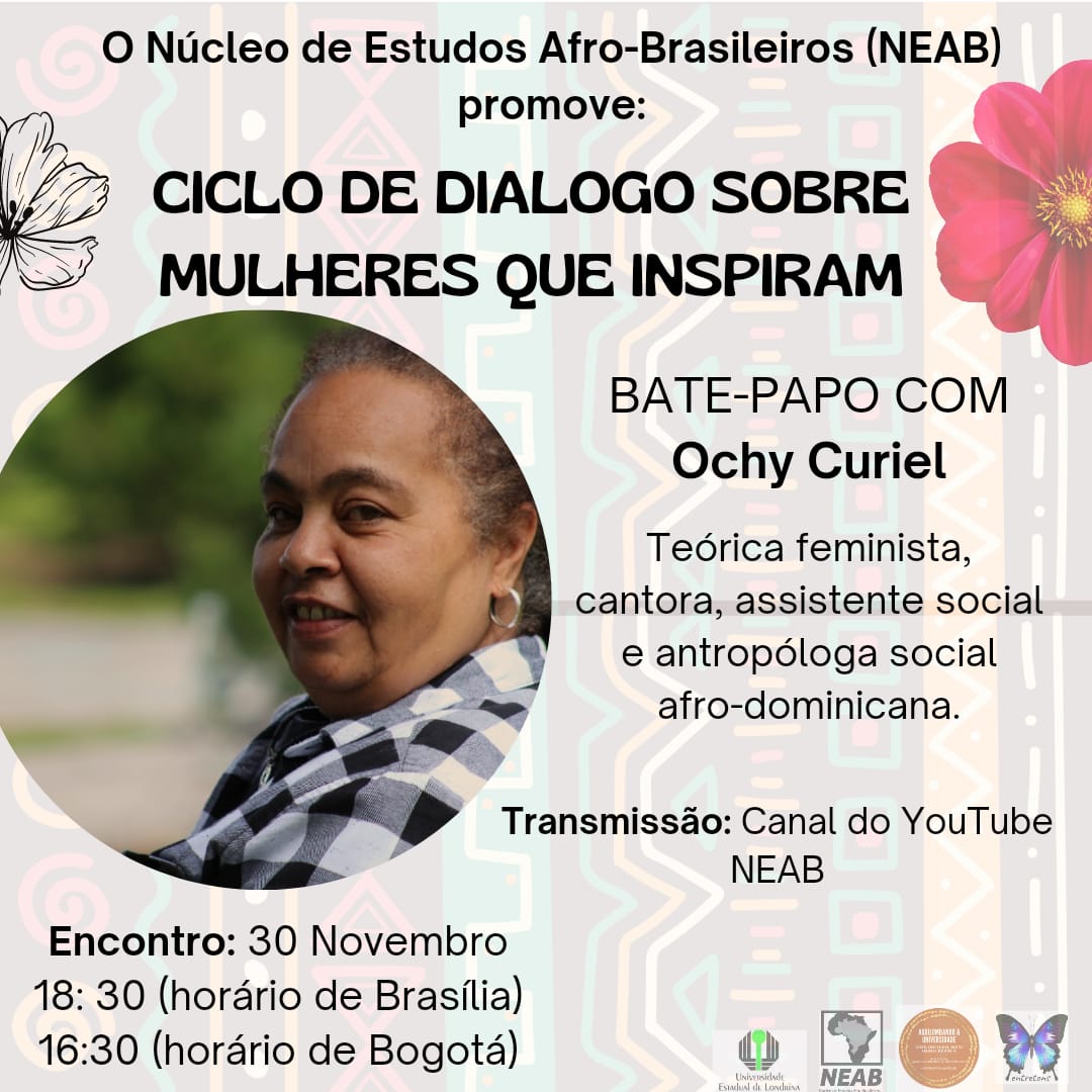 Ciclo de Conferências Brasil: Poéticas da diáspora africana (DÍA 4)  O  Programa de Leitorado Brasileiro na Colômbia e a Cátedra Libre de Estudios  Brasileños da Universidad de Buenos Aires, com a