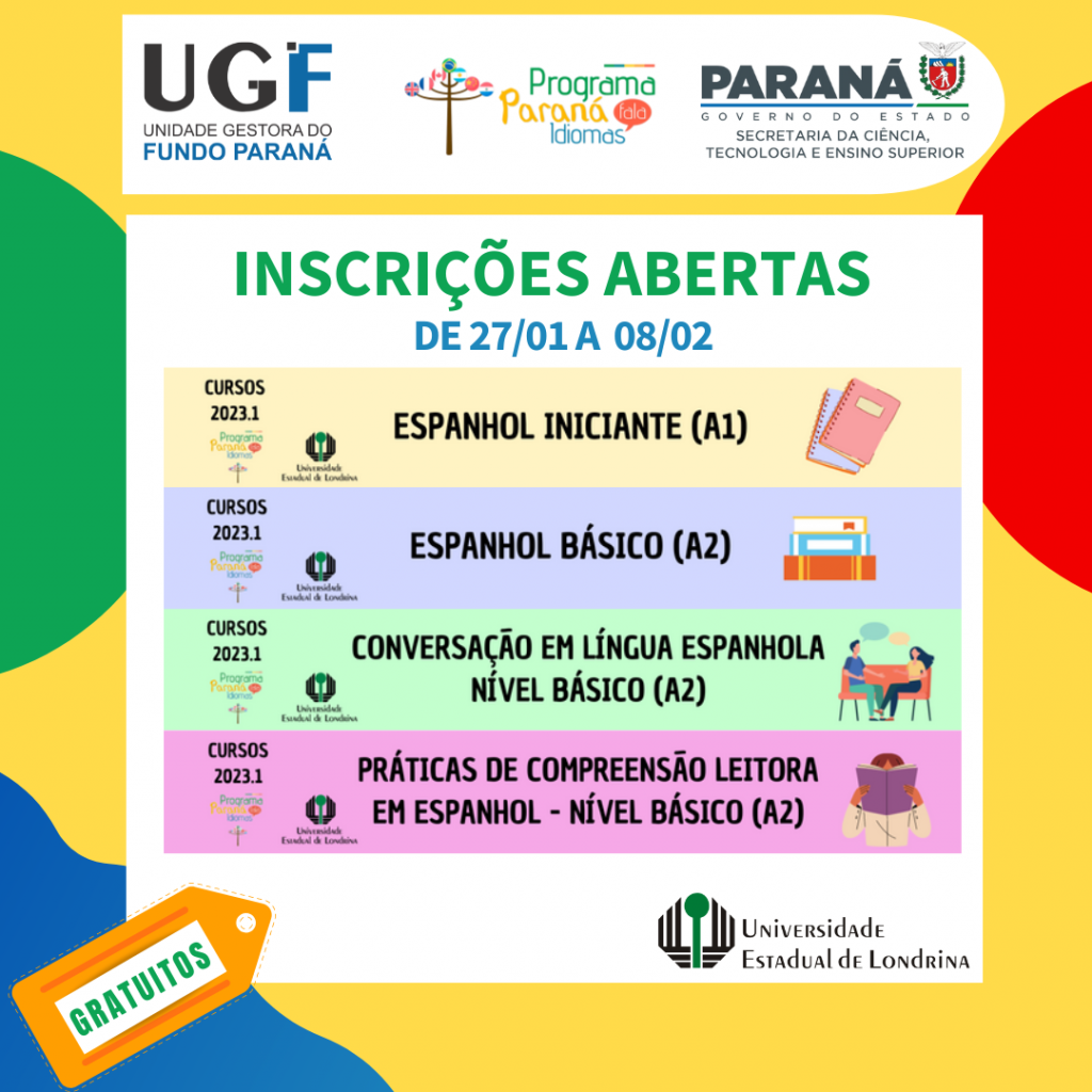 Inscrições para cursos gratuitos de idiomas, ao nível iniciante, no