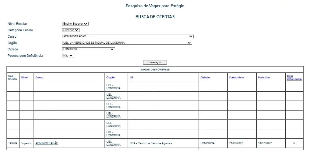 HV da UEL oferece vaga de estágio curricular não obrigatório e remunerado. Inscrições vão até 31 de julho.